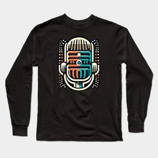 retro hip hop microphone Long Sleeve T-Shirt